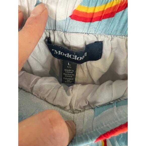 ModCloth Women's Dreamscape Sky Park Skirt Sky Rainbow Multicolor Size L - Picture 2 of 5